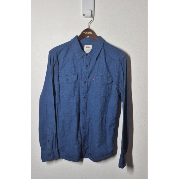 Levi's Shirt Mens Large Blue Button Down Long Sleeve Pocket Casual 31GLW1307 - Picture 1 of 8